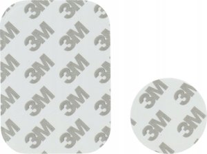 Hello Case 2 SZTUKI BLASZEK NA TELEFON SMARTFON DO UCHWYTU MAGNETYCZNEGO SREBRNE 3