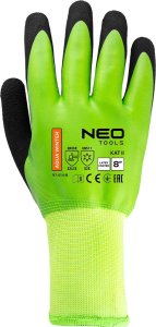 Neo Rękawice robocze ocieplane, poliester pokryty lateksem (2 warstwy), 3241X, rozmiar 8 3
