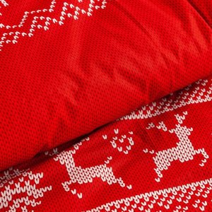 Eurofirany Posciel świąteczna z mikrowłókna NOEL 220X200 70X80X2 czerwona 4