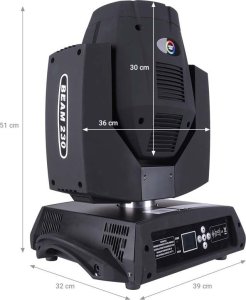 LIGHT4ME LIGHT4ME 7R BEAM 230W głowica ruchoma oświetlenie sceniczne lampa wyładowcza 3