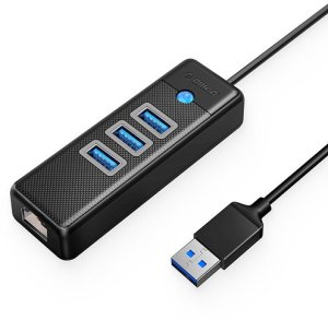 HUB USB Orico Adapteris ORICO PW3UR-U3, 3x USB ir 1x RJ45 1