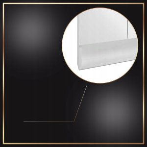 Stamar Biała Szafka Łazienkowa Wisząca Lustro 2 Półki Regulowane 61 x 12 x 91 Lupo 7