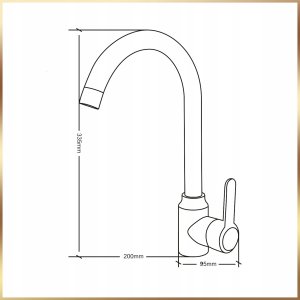 Zlewozmywak Stamar Zlew Stal Dekor 1 Komora 80 x 50 Listwa Osłonowa Syfon Bateria Chrom Wysoka 12