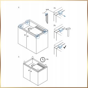 Zlewozmywak Stamar Zlew Stal Dekor 1 Komora 80 x 50 Listwa Osłonowa Syfon Bateria Chrom Wysoka 15