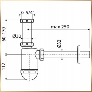 Stamar Biała Wisząca Szafka z Umywalką do Łazienki 50x23 + Bateria Klik Klak Syfon 11