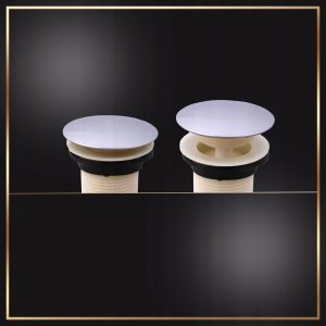 Stamar Biała Wisząca Szafka z Umywalką do Łazienki 50x23 + Bateria Klik Klak Syfon 8