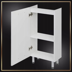 Stamar Biała Szafka Stojąca z Umywalką 40 x 30 dla Małej Łazienki Regulowane Nóżki 4