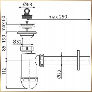 Liveno Bateria Umywalkowa z Kranem Obrotowym + Syfon w Zestawie Wężyki i Mocowania 5