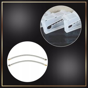 Liveno Bateria Umywalkowa z Kranem Obrotowym + Syfon w Zestawie Wężyki i Mocowania 7