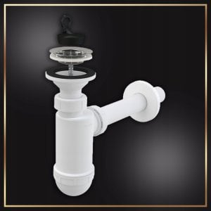 Stamar Zestaw Szafka Łazienkowa Wisząca z Umywalką 40 x 33 Bateria Obrotowa Syfon 9