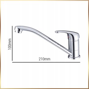 Stamar Zestaw Zlewozmywak Stalowy 80x50 Nakładany z Otworem Bateria Obrotowa Syfon 4