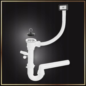 Stamar Zestaw Zlewozmywak Stalowy 80x50 Nakładany z Otworem Bateria Obrotowa Syfon 5