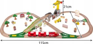 Kruzzel Kolejka drewniana- tor Kruzzel 22495 2