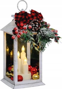Fééric Lights and Christmas Stroik LED, lampion ze świecami, wys. 29 cm 2