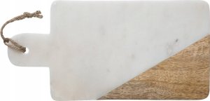 Deska do krojenia Secret de Gourmet Deska do krojenia GEOM HYGGE, 15 x 30 cm, marmur, biała 3
