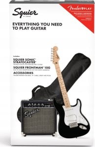 Squier Squier Sonic Stratocaster -kitarapaketti, musta 1