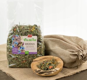 Vitapol VITAPOL - VITA HERBAL duo snack siano łąkowe ziołowe szynszyl i kosztaniczka 500g 3