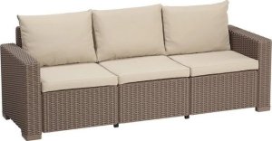 Keter Keter Darza divans trisvietigs California 3 Seater Sofa bēšs 8711245158136 1
