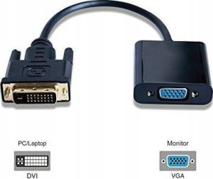 Adapter AV ProXtend Proxtend dvi-d 24+1 to vga adapter black 20cm 5714590121230 1