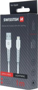 Kabel USB Swissten USB-A - Lightning 1 m Czarny (SW-BA-LIGH-3A-1M-BK) 4