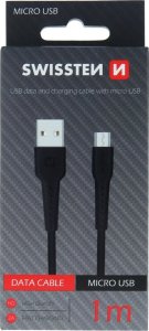 Kabel USB Swissten microUSB - microUSB 1 m Czarny (SW-BA-MIC-3A-1M-BK) 2