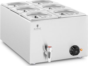 Royal Catering Bemar podgrzewacz do potraw bufet grzewczy 6 x GN 1/6 600 W Bemar podgrzewacz do potraw bufet grzewczy 6 x GN 1/6 600 W 2