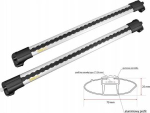 Turtle Bagażnik dachowy relingi BMW X3 F25 2010-2017 4