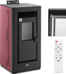MSW Piec piecyk kominek na pellet wolnostojący z pilotem 50-225 m3 9000 W Piec piecyk kominek na pellet wolnostojący z pilotem 50-225 m3 9000 W 1