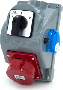 ELS Elektrotechnika Rozdzielnica budowlana typ COMBOPOL 32A/5 + GS 230V + rozłącznik L-0-P, obudowa naścienna / natynkowa, N1T01LP 5