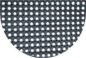 kontrast Wycieraczka ażurowa z gumy PLASTER MIODU 45x75 20mm półokrągła 1