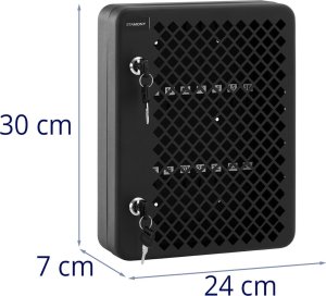 Stamony Szafka skrzynka organizer ścienny na 24 klucze metalowy Szafka skrzynka organizer ścienny na 24 klucze metalowy 6