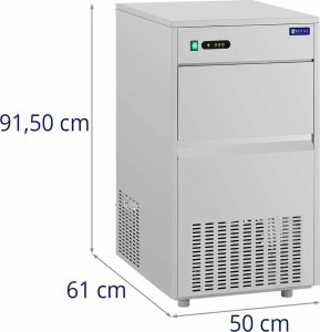 Royal Catering Barowa kostkarka maszyna do kostek lodu 50 kg/dzień 25 kg 350 W Barowa kostkarka maszyna do kostek lodu 50 kg/dzień 25 kg 350 W 7