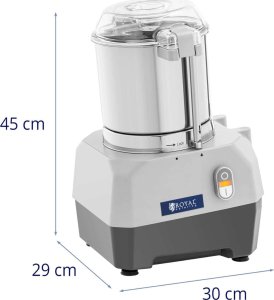 Royal Catering Kuter gastronomiczny do siekania mieszania mięsa warzyw ziół 1500 obr./min 5 l 735 W Kuter gastronomiczny do siekania mieszania mięsa warzyw ziół 1500 obr./min 5 l 735 W 6