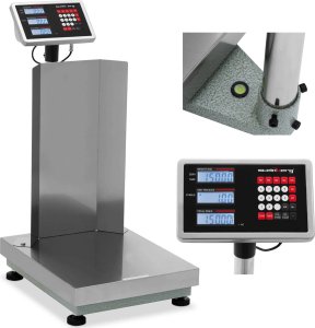 Steinberg Waga platformowa magazynowa z oparciem 40 x 50 cm LCD 150 kg / 0.01 kg Waga platformowa magazynowa z oparciem 40 x 50 cm LCD 150 kg / 0.01 kg 1