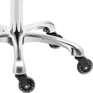 Physa Taboret stołek hoker kosmetyczny siodłowy na kółkach York do 150 kg beżowy Taboret stołek hoker kosmetyczny siodłowy na kółkach York do 150 kg beżowy 4