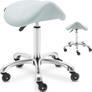 Physa Taboret stołek hoker kosmetyczny siodłowy na kółkach York do 150 kg pistacjowy Taboret stołek hoker kosmetyczny siodłowy na kółkach York do 150 kg pistacjowy 1