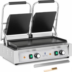 Grill elektryczny Royal Catering Grill kontaktowy elektryczny gładki podwójny 48 x 23 cm 3600 W 1