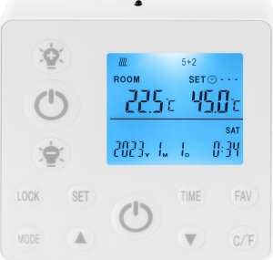 Grzejnik Uniprodo 2w1 Panel grzewczy sufitowy na podczerwień + lampa oświetlenie LED 63x66cm 370W 2w1 Panel grzewczy sufitowy na podczerwień + lampa oświetlenie LED 63x66cm 370W 3