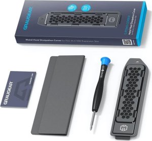 Graugear Kühler mit Abdeckung für PS5 M.2 | Farbe schwarz 2