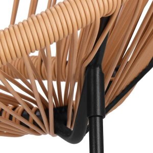 Springos Kanapa ogrodowa z rattanu na nóżkach, sofa ażurowa na taras beżowa UNIWERSALNY 11