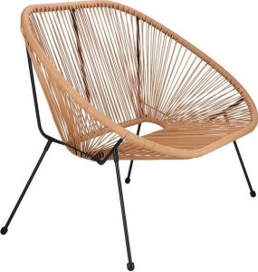 Springos Kanapa ogrodowa z rattanu na nóżkach, sofa ażurowa na taras beżowa UNIWERSALNY 3