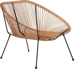 Springos Kanapa ogrodowa z rattanu na nóżkach, sofa ażurowa na taras beżowa UNIWERSALNY 5