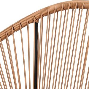 Springos Kanapa ogrodowa z rattanu na nóżkach, sofa ażurowa na taras beżowa UNIWERSALNY 7