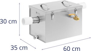 Royal Catering Separator oddzielacz tłuszczu gastronomiczny podzlewowy 21 l Separator oddzielacz tłuszczu gastronomiczny podzlewowy 21 l 5