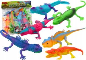 Figurka LeanToys Zestaw Figurek Jaszczurki Gady Kolorowe 8 Sztuk 1