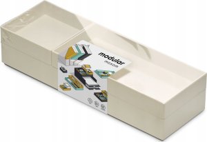 Moxom Zestaw pojemników MOXOM Modular Tray, 250x80x55mm, 3 szt., biały 2