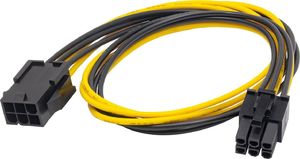 Akyga PCIe 6-pin - PCIe 6-pin, 0.4m, Żółty (AK-CA-46) 1