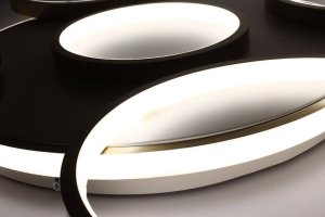 Lampa sufitowa Syntron LAMPA DEKORACYJNA SUFIT 120W ZŁOTA + PILOT DL-Z03 5