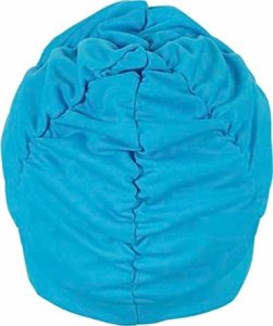 Fashy Ladies fabric swimcap with plastic lining and soft headband 3403 52 cyan blue 2