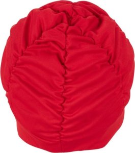 Fashy Ladies fabric swimcap with plastic lining and soft headband 3403 40 red 2